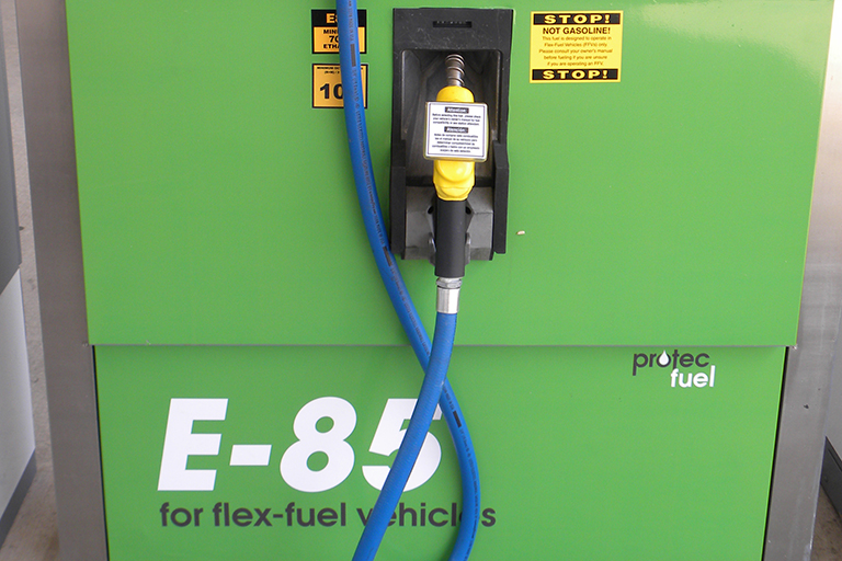 E85 gasoline pump.