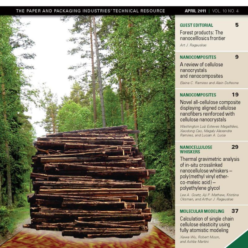 TAPPI Journal April 2011 cover.