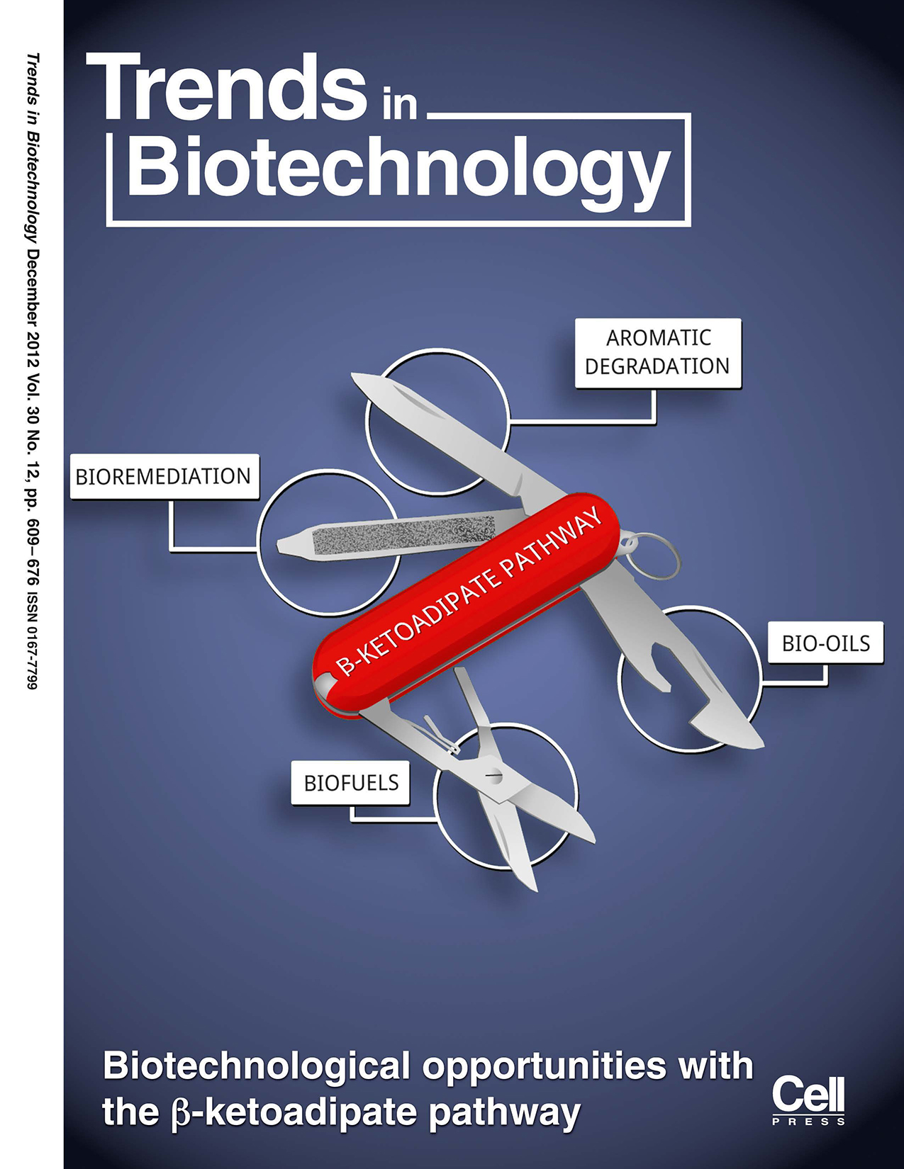 Trends in Biotechnology December 2012 cover.